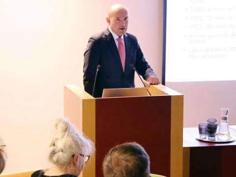 Guðni Th. Jóhannesson í pontu